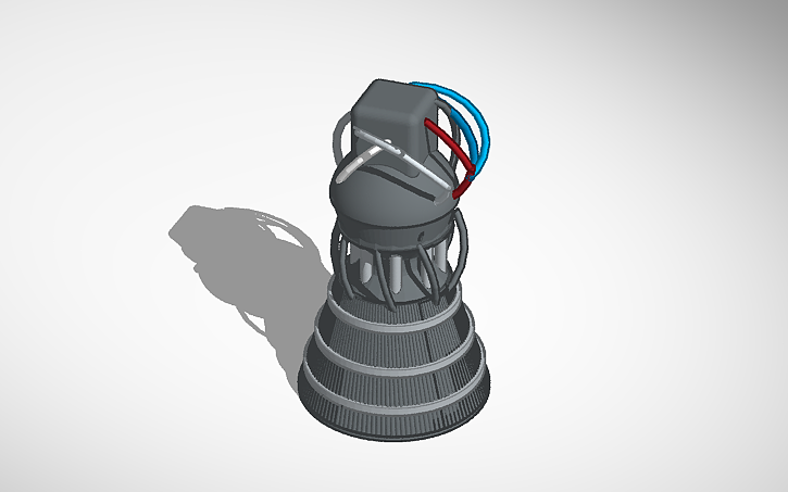 3D design Rocket engine - Tinkercad