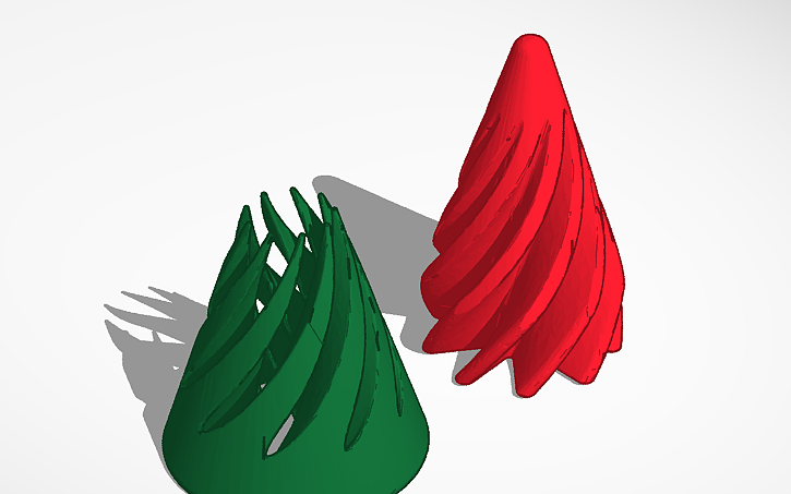 3D design Spiral Cone - Tinkercad