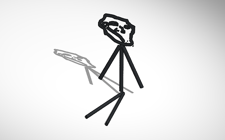 3D design sad troll - Tinkercad