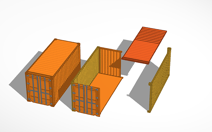 3D design Profe Shipping Container - Tinkercad