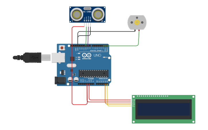 Circuit design level tank system - Tinkercad