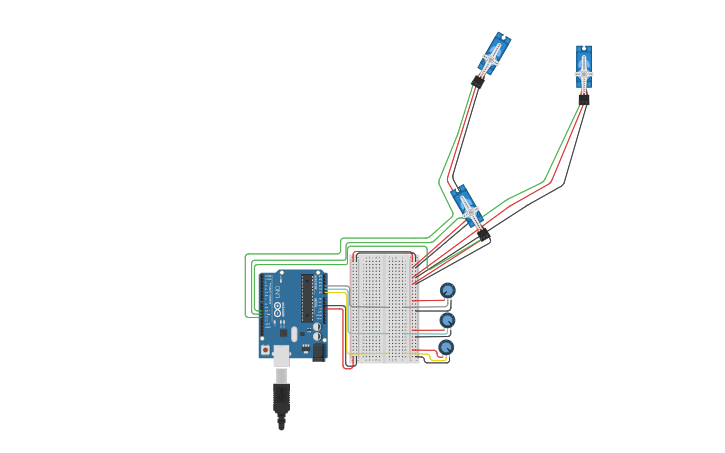 Circuit design Brazo Robótico - Tinkercad