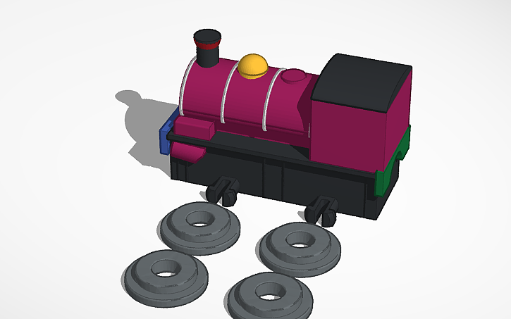 3D design Caine (wooden engine) - Tinkercad