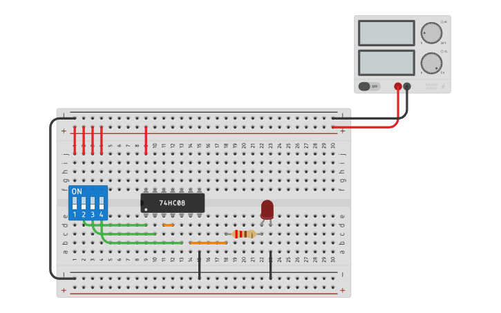 Circuit design Problem 1 - Tinkercad