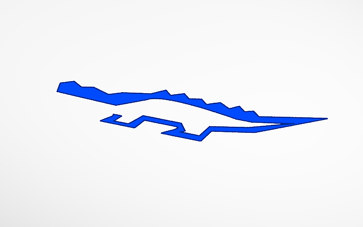 3D design Sketch Tool gator template - Tinkercad