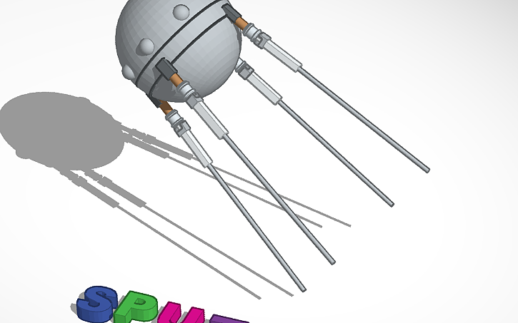 3D design Sputnik-1 - Tinkercad