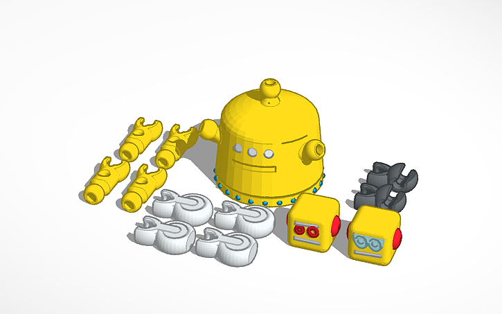 3D design Copy of Instructables Robot construction kit - #Tinkerplay ...