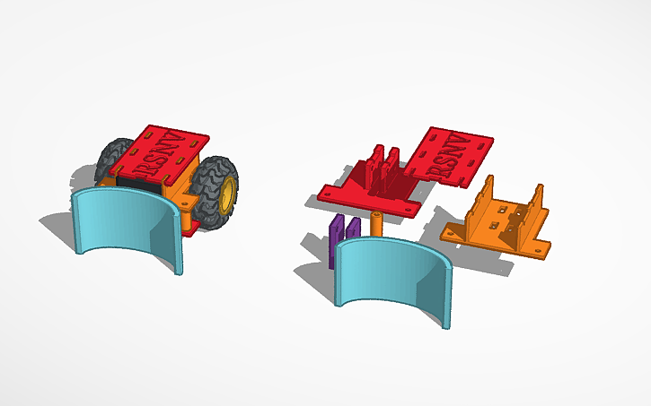 3D design Robofut RNSV ESP32 - Tinkercad