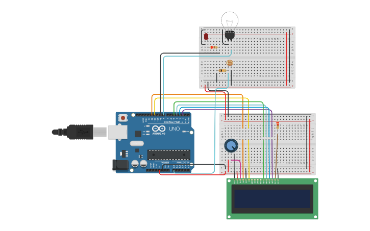 Circuit design PROJECT MICROPROCESSORS - Tinkercad