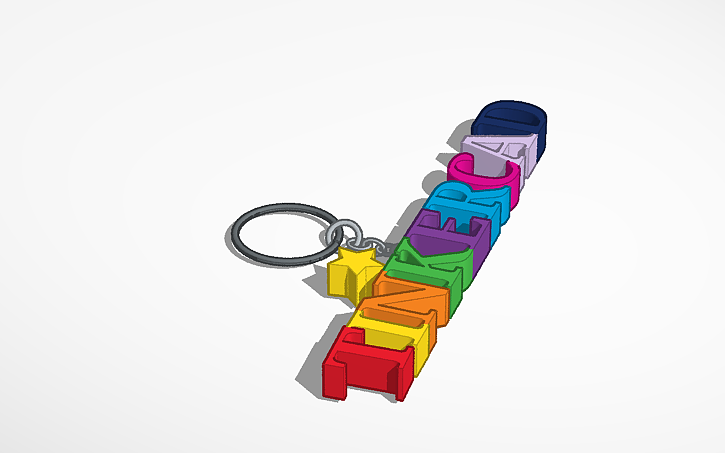 Autodesk Keychain 3D design Keychain - Tinkercad