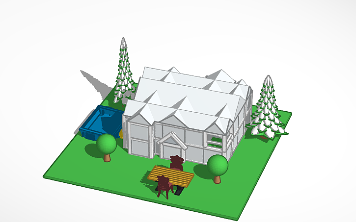 3D design House design - Tinkercad