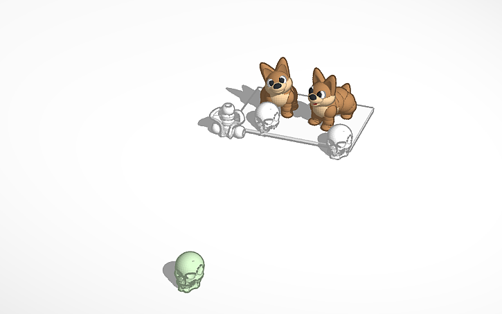 3D design satanic pups - Tinkercad
