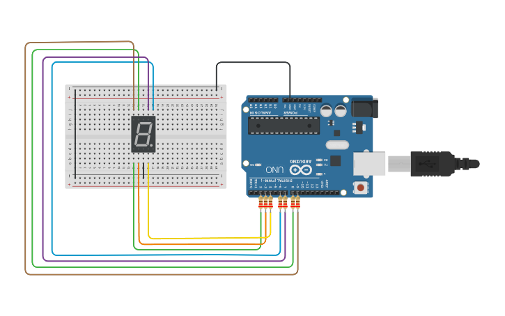 Circuit design auto counter - Tinkercad