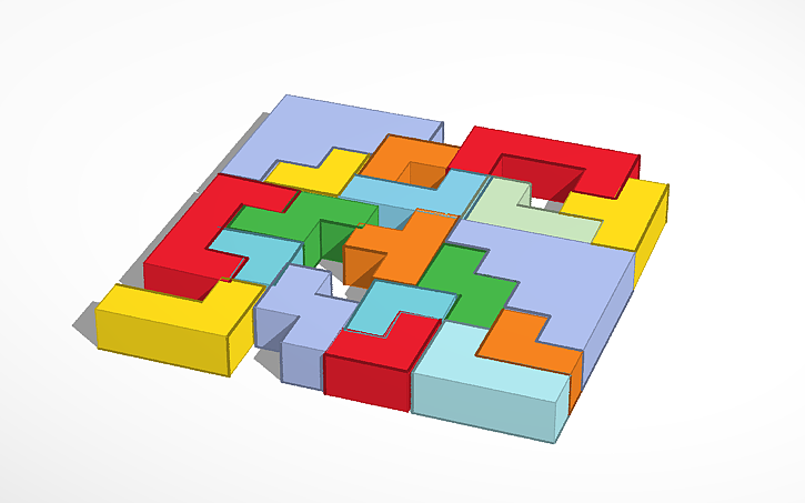 Puzzle Block Indesign 3D design Block Puzzle - Tinkercad