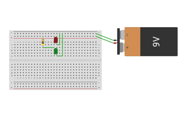 Circuit design 2 LEDS EN PARALELO. - Tinkercad