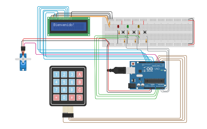 Circuit design arduino-game - Tinkercad