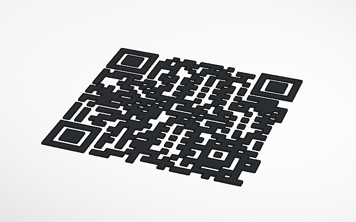 3D design QR Code - Tinkercad