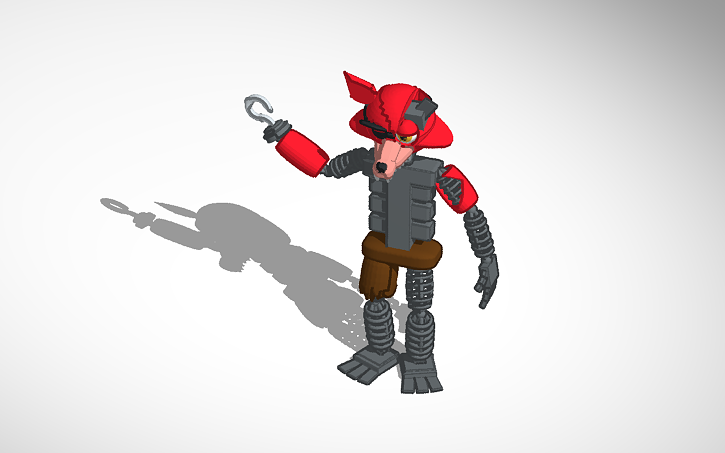 3D design broken foxy - Tinkercad