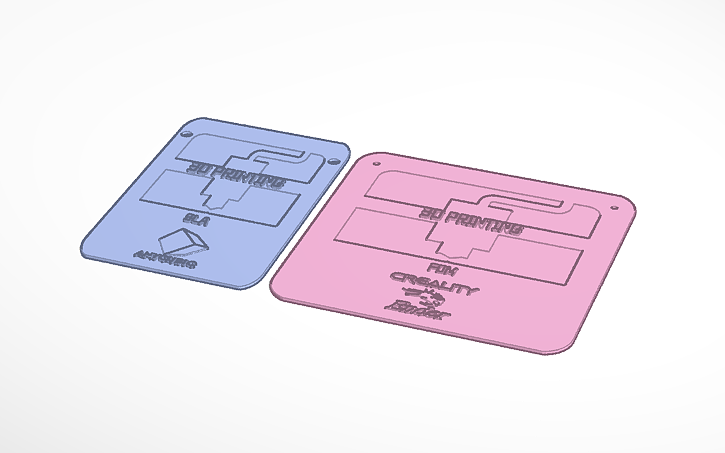 3D design 3D Print Signs - Tinkercad