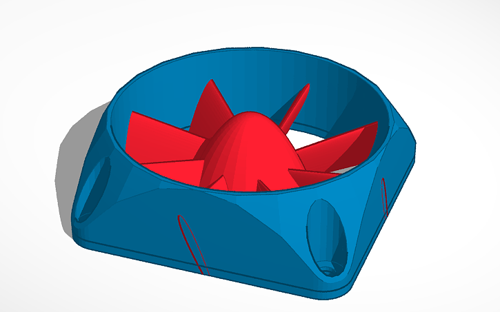 3D design 60mm Fan Inlet - Tinkercad