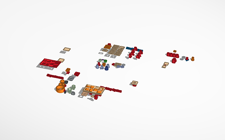 3D design Time Machine Parts - Tinkercad