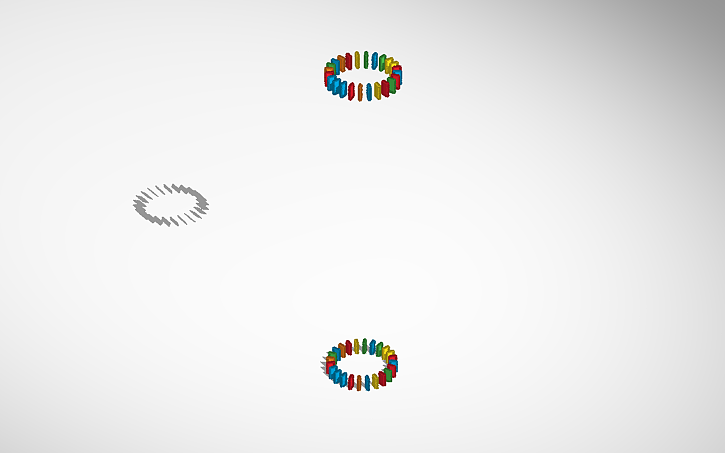 3D design social effect using dominos - Tinkercad