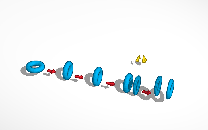 3D design Object Splitting Example - Tinkercad