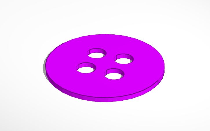 3D design Button - Tinkercad