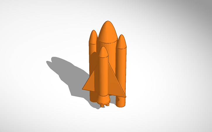 3D design Rocket Ship - Tinkercad