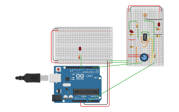 Circuit design Módulo de son - KY-038 - Tinkercad
