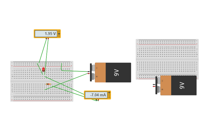 Circuit design 1 current measure - Tinkercad