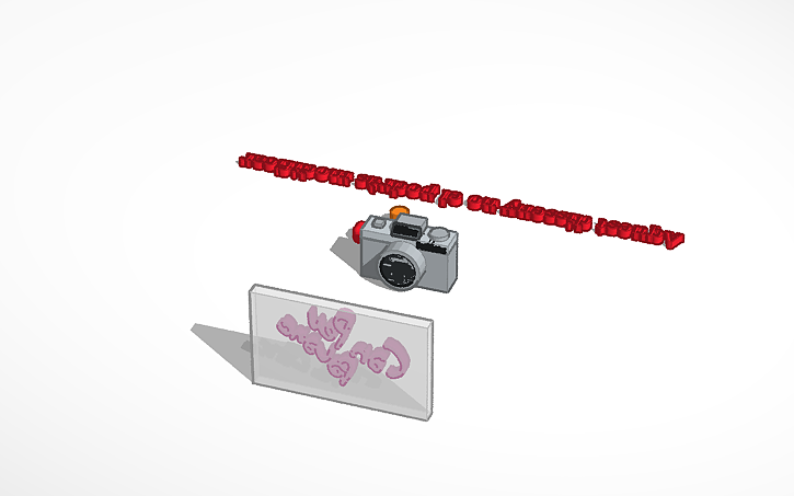 3D design Camera - Tinkercad