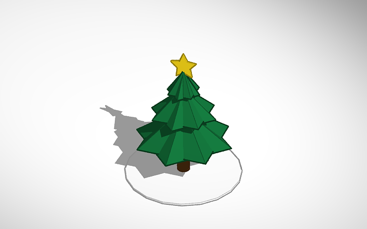 3D design Christmas Tree - Tinkercad