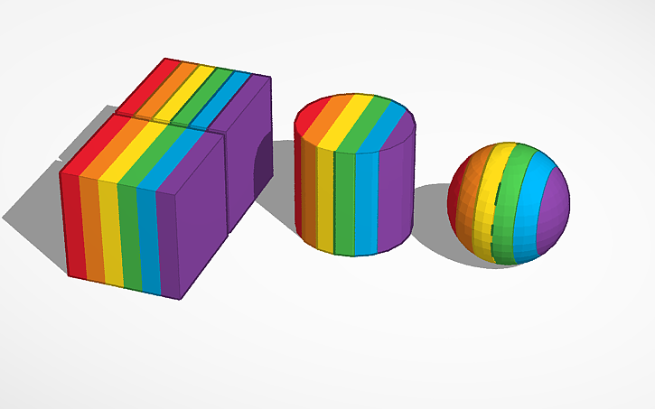 3D design the colors arent touching - Tinkercad