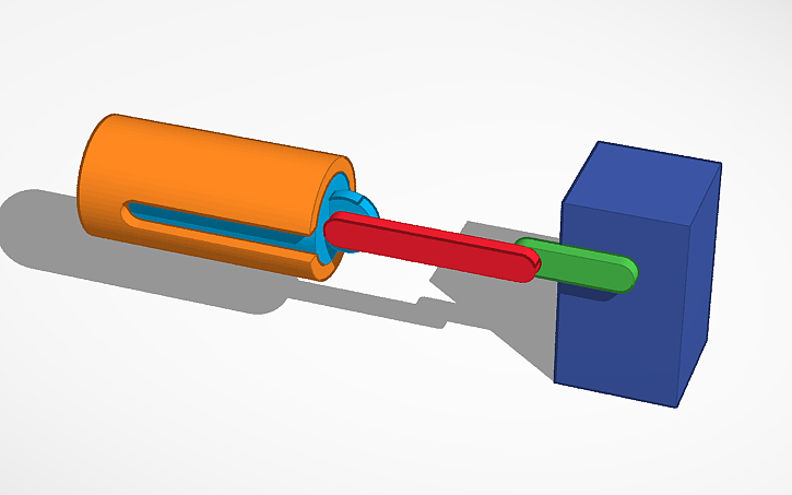 3D design Piston Model - Tinkercad