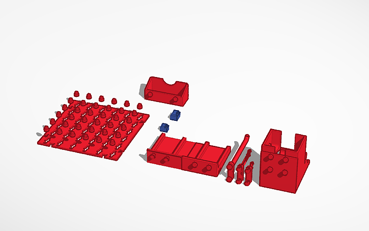 3D design peg board - Tinkercad
