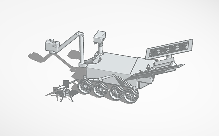 Cad Block Mars Rover 3D design Mars Rover - Tinkercad