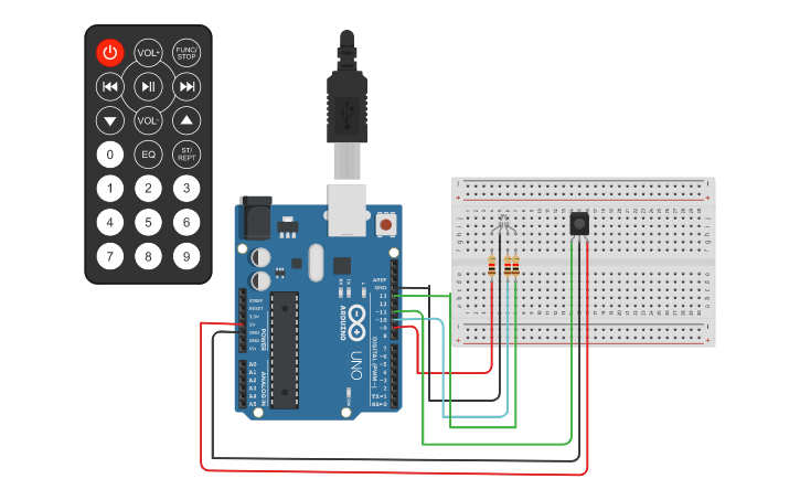 Circuit design AUTOMATION USING IR SENSOR - Tinkercad