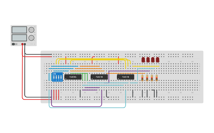 Circuit design 2 to 4 active low decoder using NAND and NOT gates ...