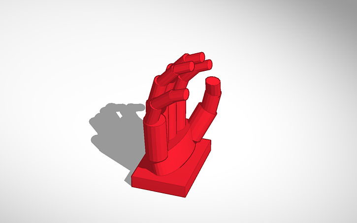 3D design Hand - Tinkercad