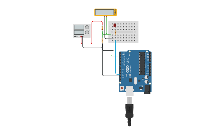 Potential Divider Board Arduino Circuit design Voltage Divider Arduino - Tinkercad