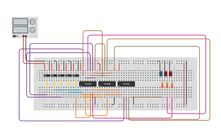 Circuit design 2 bit cla adder firdosh amin - Tinkercad