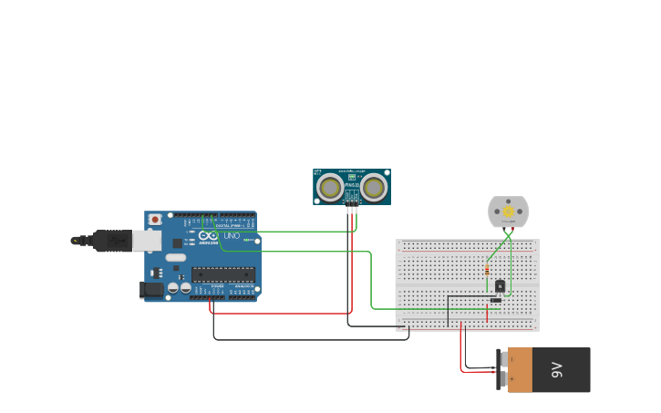 Circuit design Water Level Detector - Tinkercad