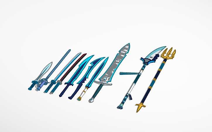 3D design Water Blades - Tinkercad