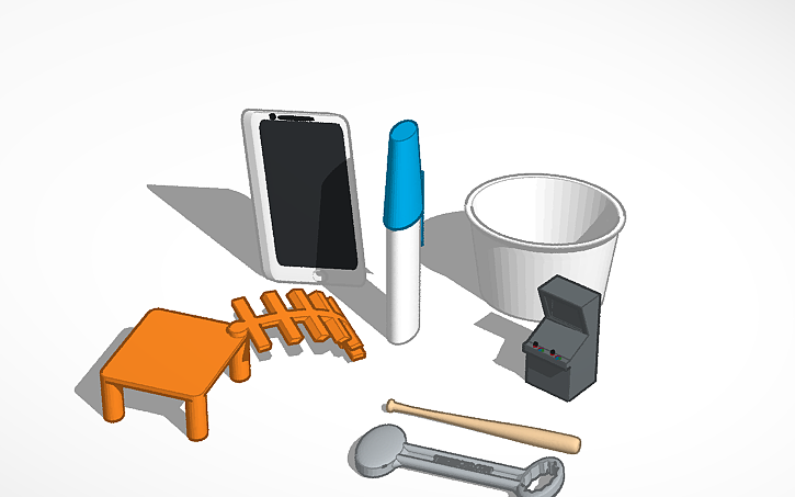 3D design Clean Items - Tinkercad