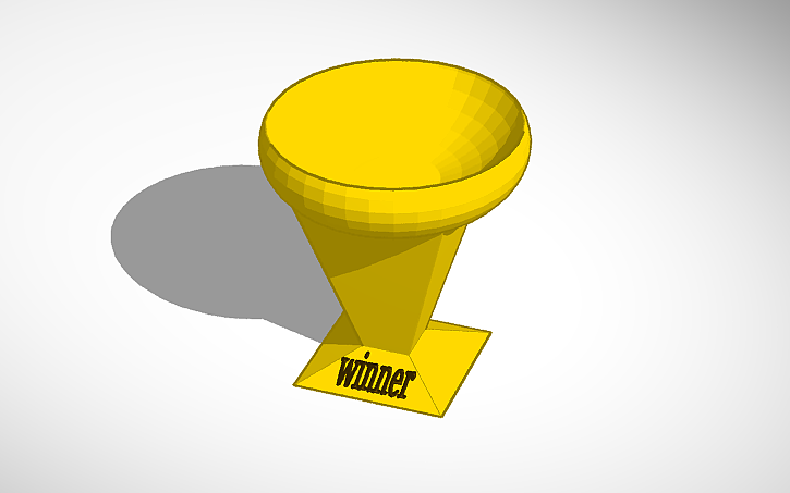 Openscad Trophy 3D design trophy - Tinkercad