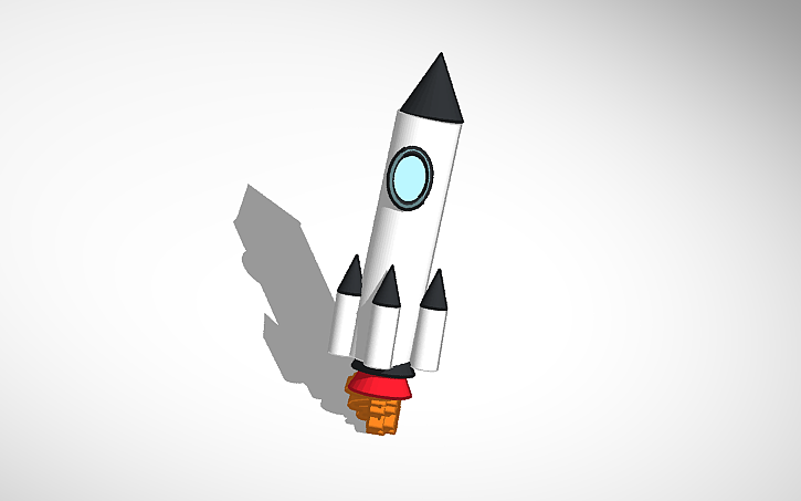 3D design ROCKET - Tinkercad