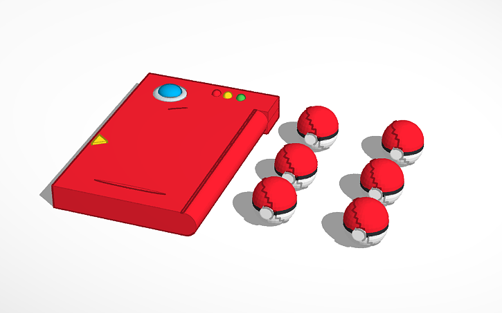 3D design POKEMON SET - Tinkercad