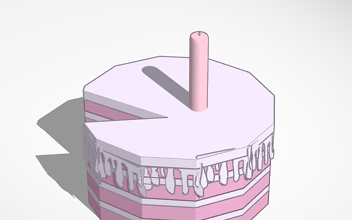 Cake Cad 3D design cake - Tinkercad