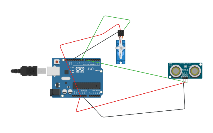 Gate Using Ultrasonic Sensor Circuit design House gate open based on distance get using ultrasonic ...